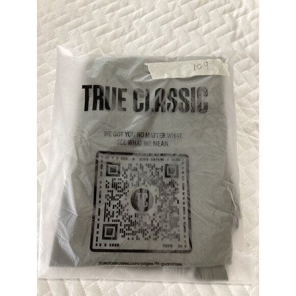 True Classic Mens Olive Crew Neck T-Shirt Size XXL Crew Neck Relaxed Fit Casual - Picture 6 of 6